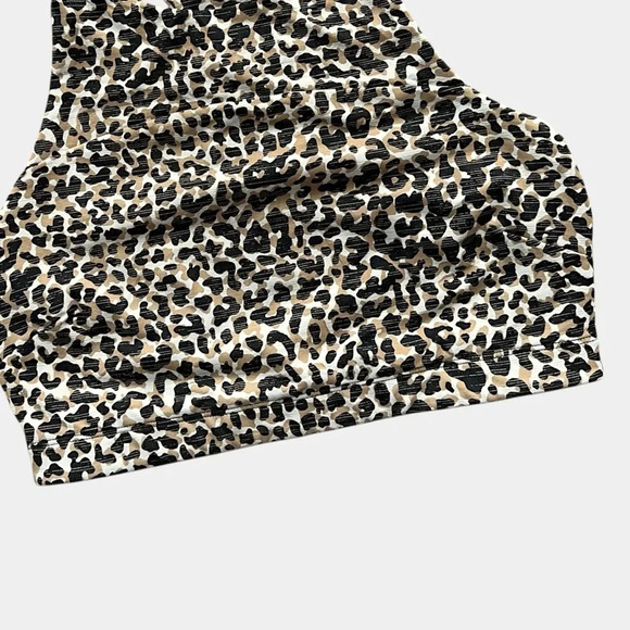 OUTDOOR VOICES CROP TOP SPORTS BRA LEOPARD PRINT | MEDIUM - Picture 3 of 8
